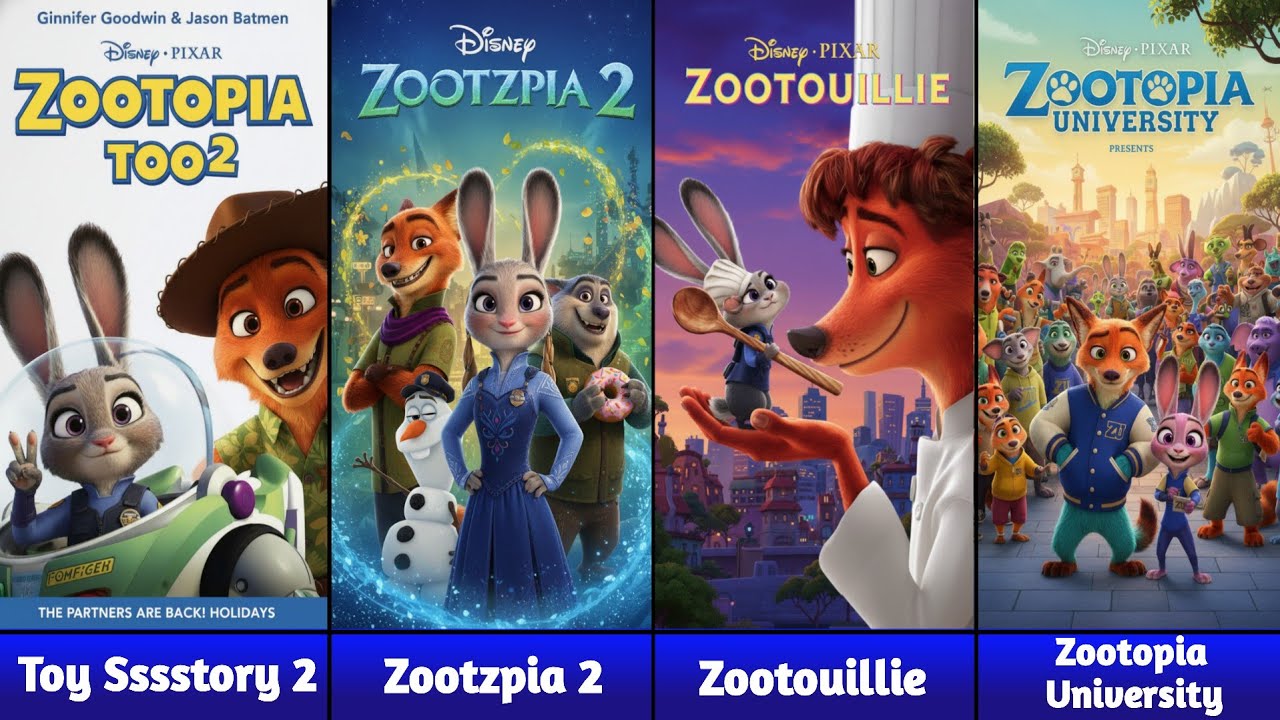 Zootopia 2 Parody of Famous Movie Posters | Disney Fan Art (Latest Version!) | Part 2