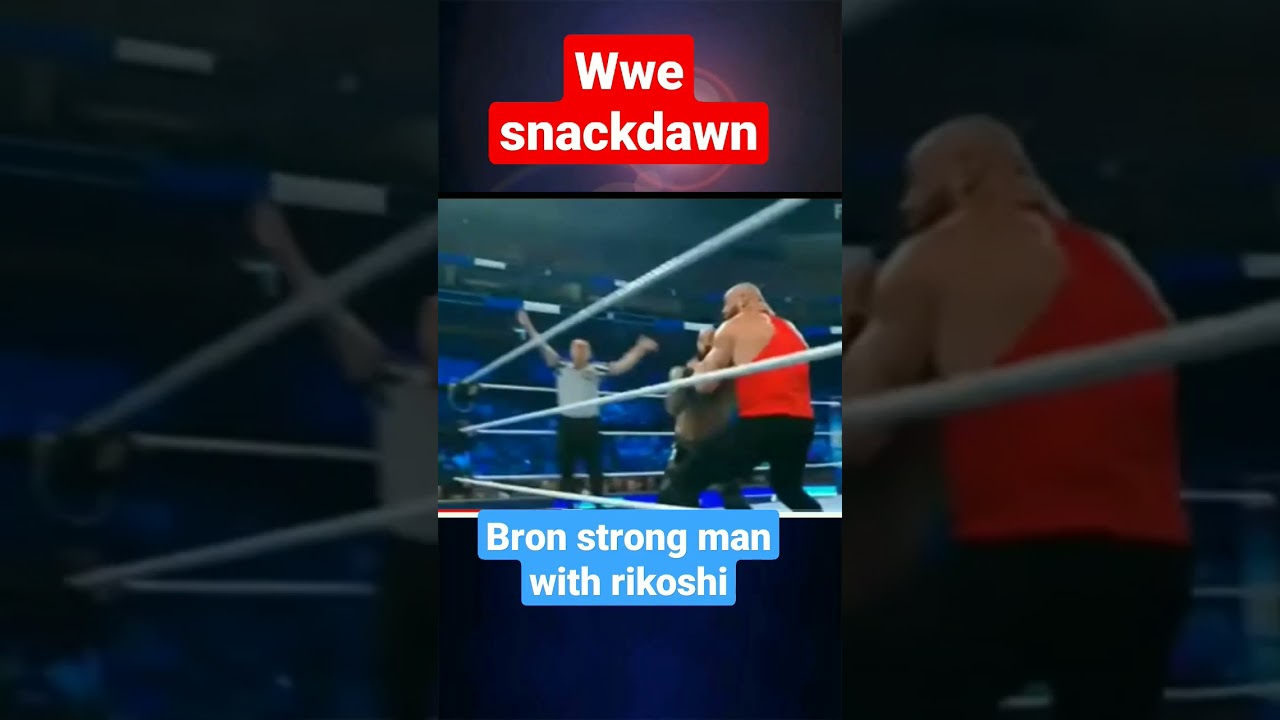 WWE SmackDown moment of ricoshi and brong strong man #WWEv#wwesmackdawn #vrongstrongman