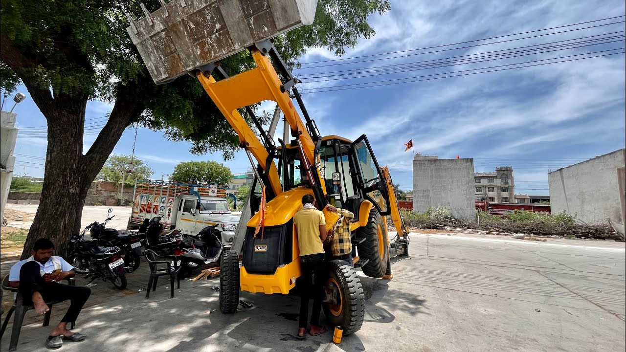 74 HP JCB 3Dx Ac Machine 500 Hour Oil And Filter Service #jcbvideo