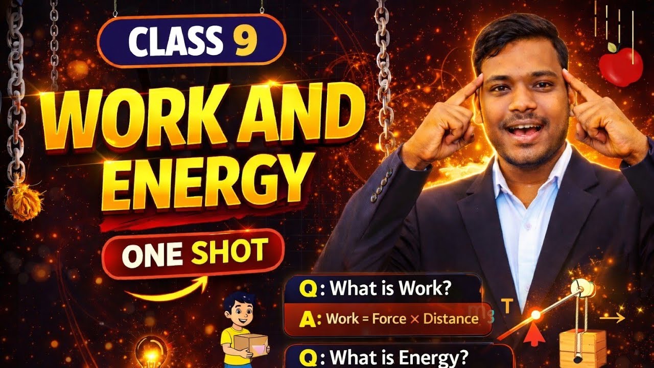 Master Work and Energy in 1 Video! | Important Q&A | Physics || #physics 