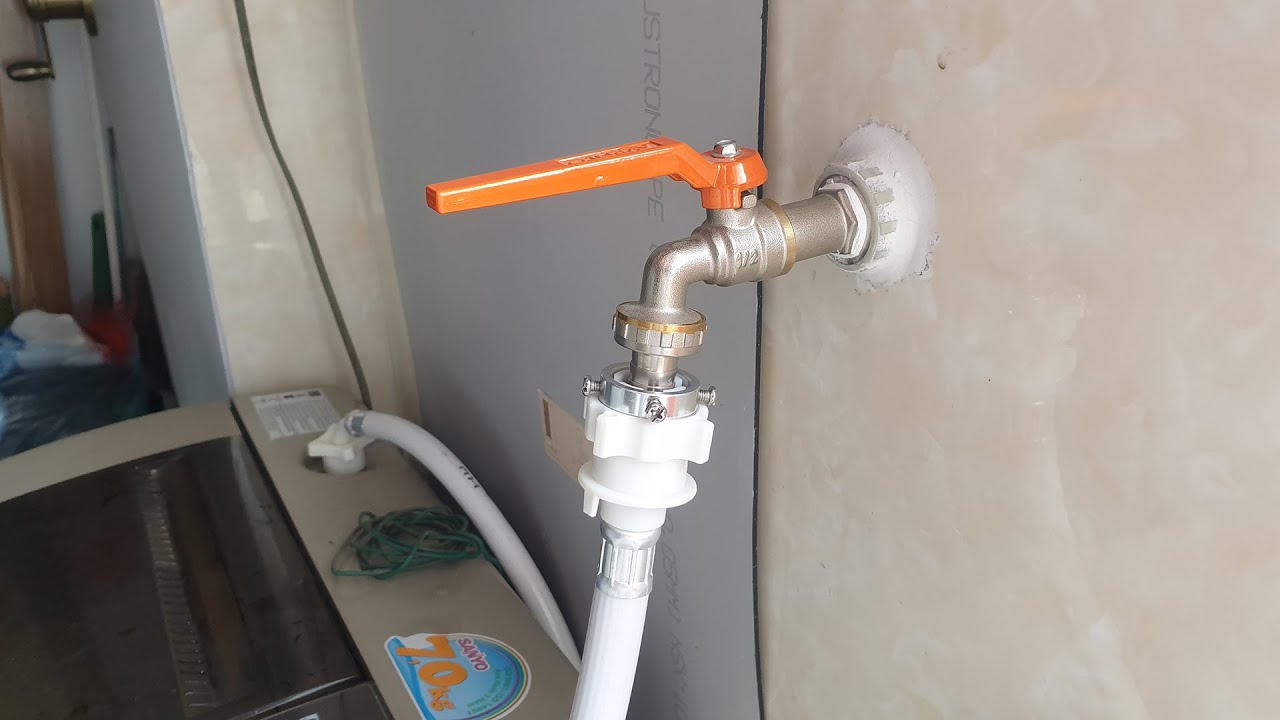 Hướng dẫn lắp đặt dây cấp nước cho máy giặt ai cũng làm được