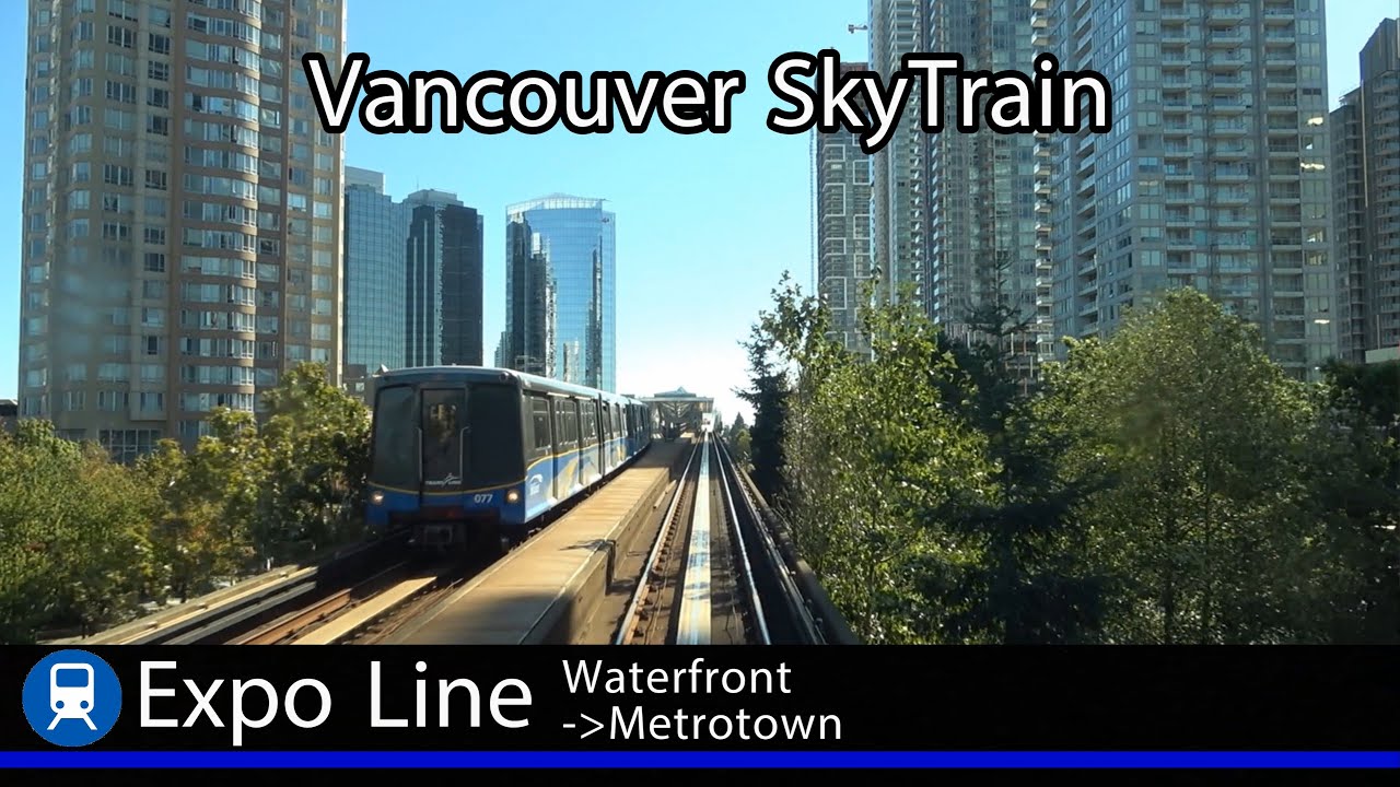 バンクーバー・スカイトレイン前面展望 Vancouver SkyTrain Front View - Waterfront to Metrotown (ICTS Mk I)【4K】