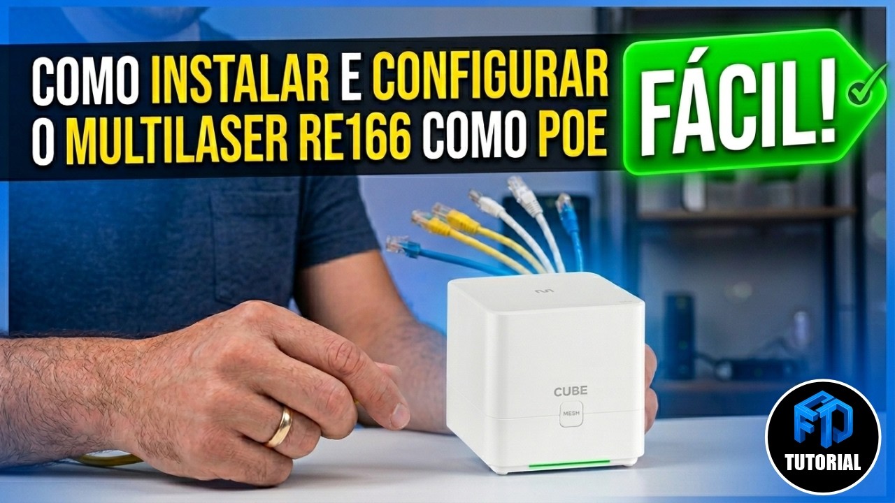 COMO INSTALAR E CONFIGURAR O MULTILASER RE166 COMO POE. (FÁCIL!) #multilaser #roteador #router #wifi