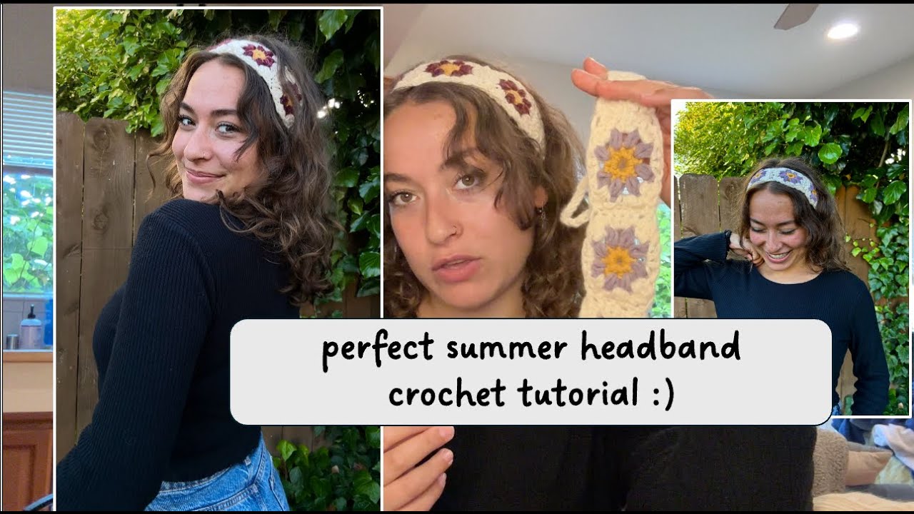 how to make the perfect summer headband ☀️ *beginner friendly* crochet tutorial!
