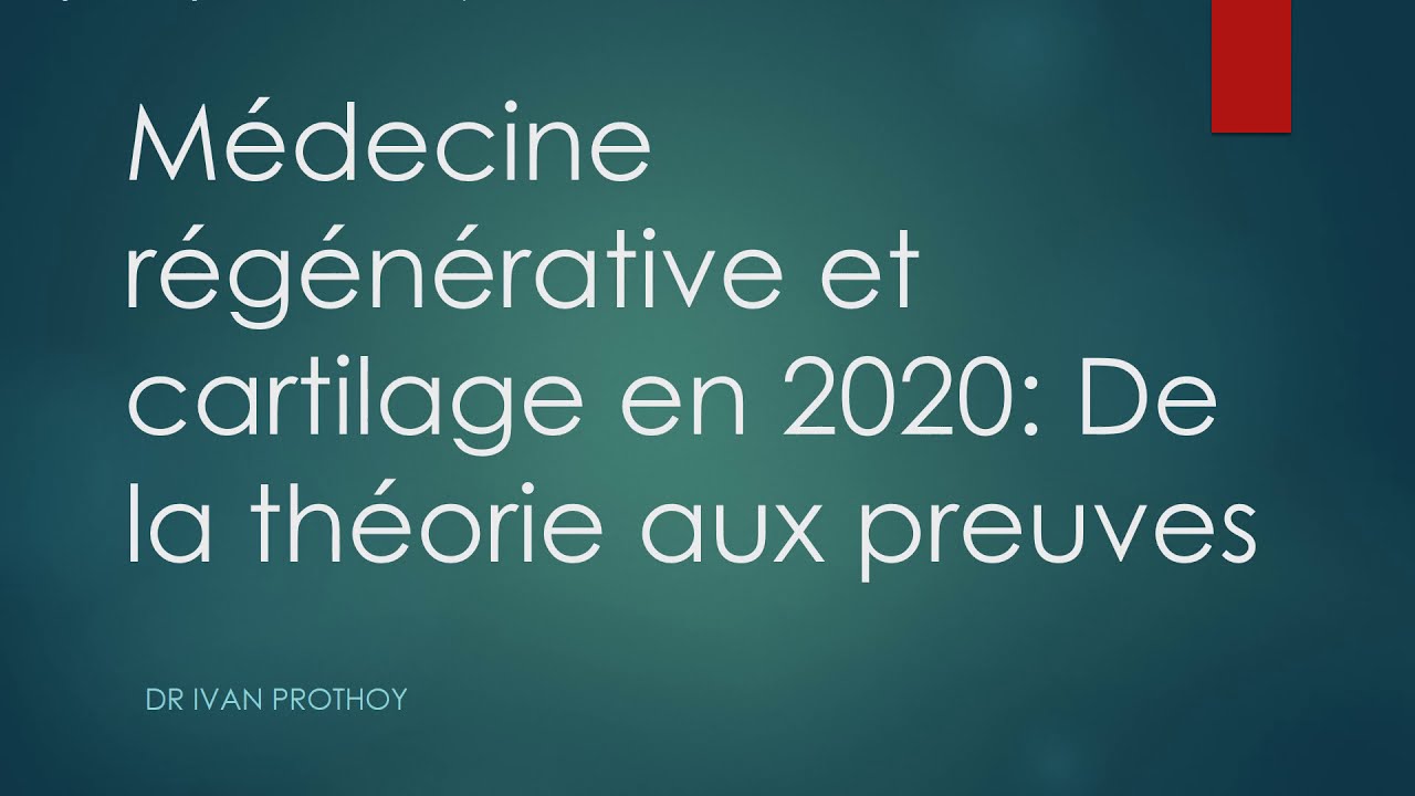PRP et cartilage