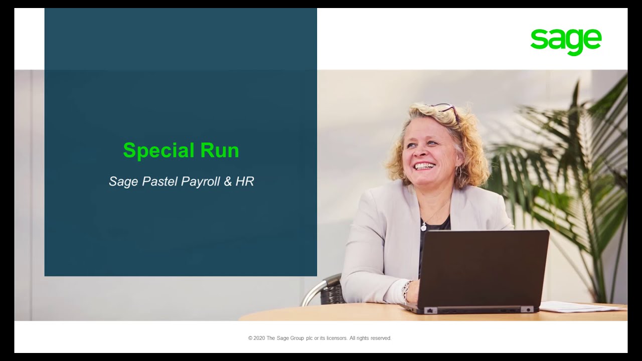 How to do a Special Run in Sage Pastel Payroll & HR.
