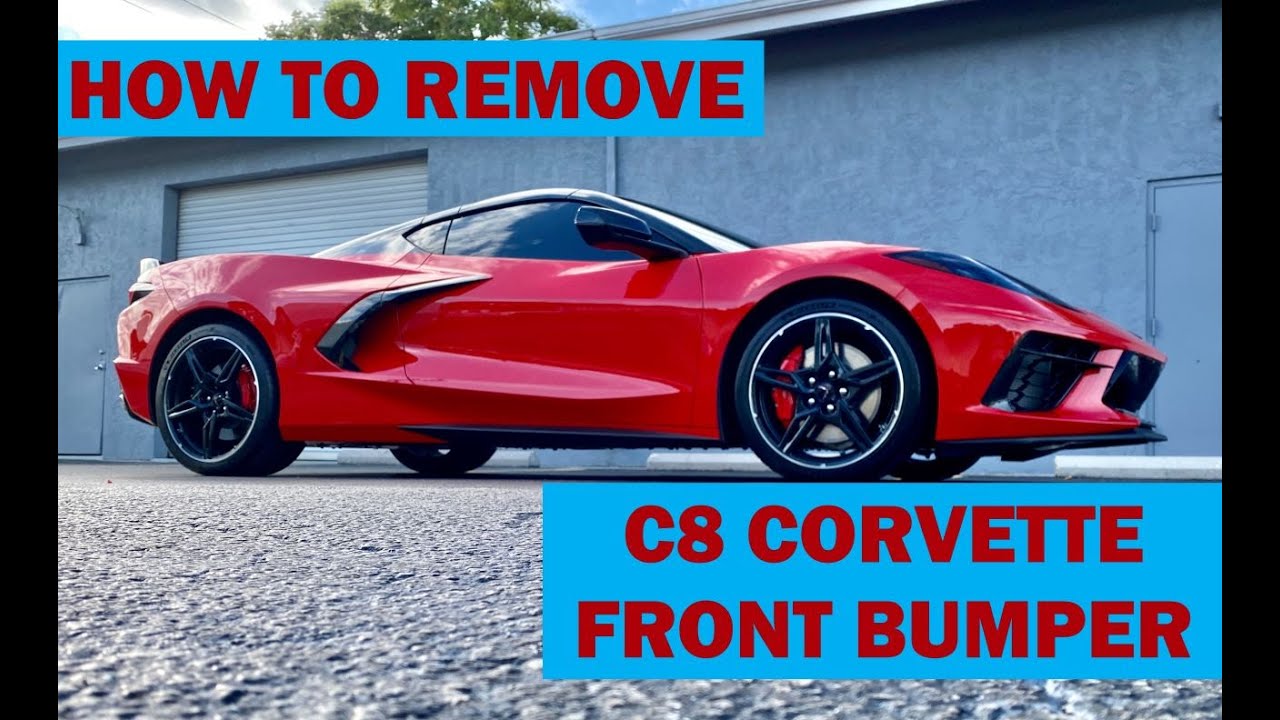 C8 Corvette Front Bumper Removal