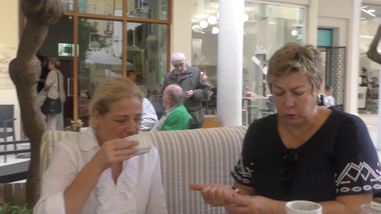 Corfu -Have your Hair dyed and a coffee at the same time in the middle of a street