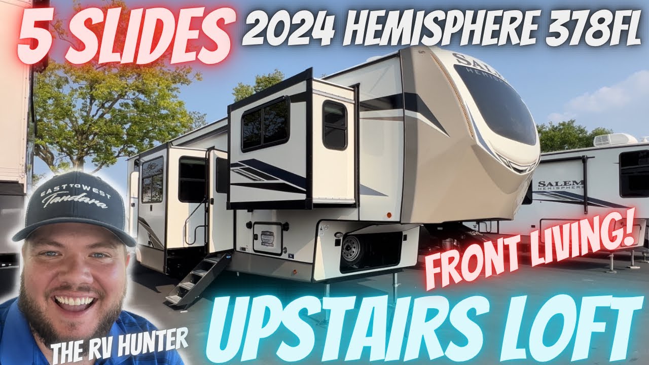 Пятиколесный автодом с лофтом и 5 салазками!? 2024 Hemisphere 378FL