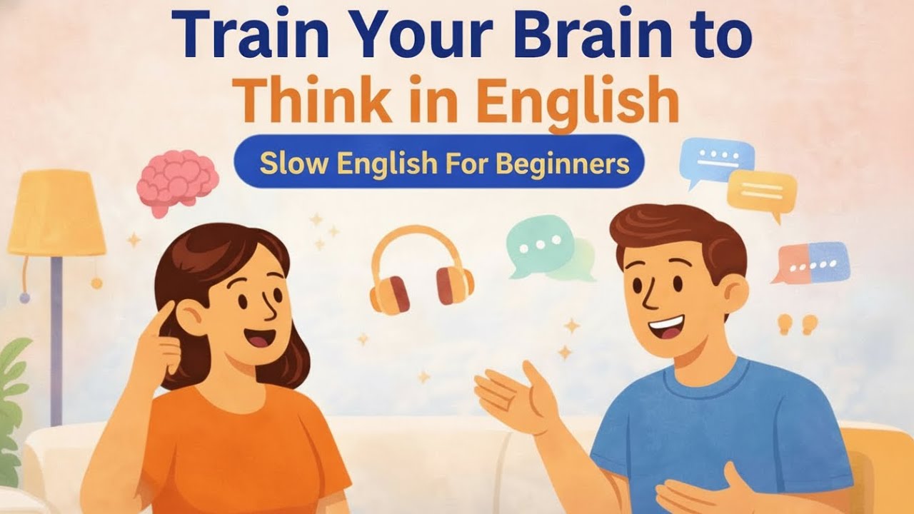 Learn How to TRAIN Your Brain to Speak English FAST | Think in English | Beginner Listening Practice