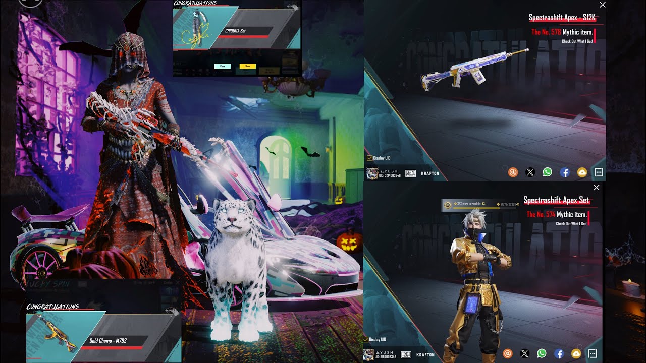 Spectrashift Apex Set & S12k crate opening🥶❤️‍🔥 #bgmicrateopening #pubgmobile 