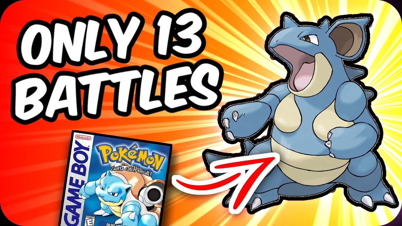 Can Nidoqueen beat Pokemon Red/Blue with only 13 battles?