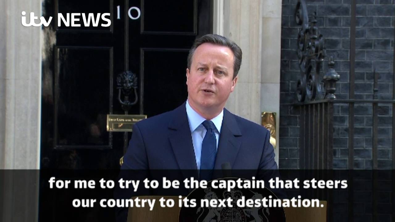 David Cameron resigns: His statement