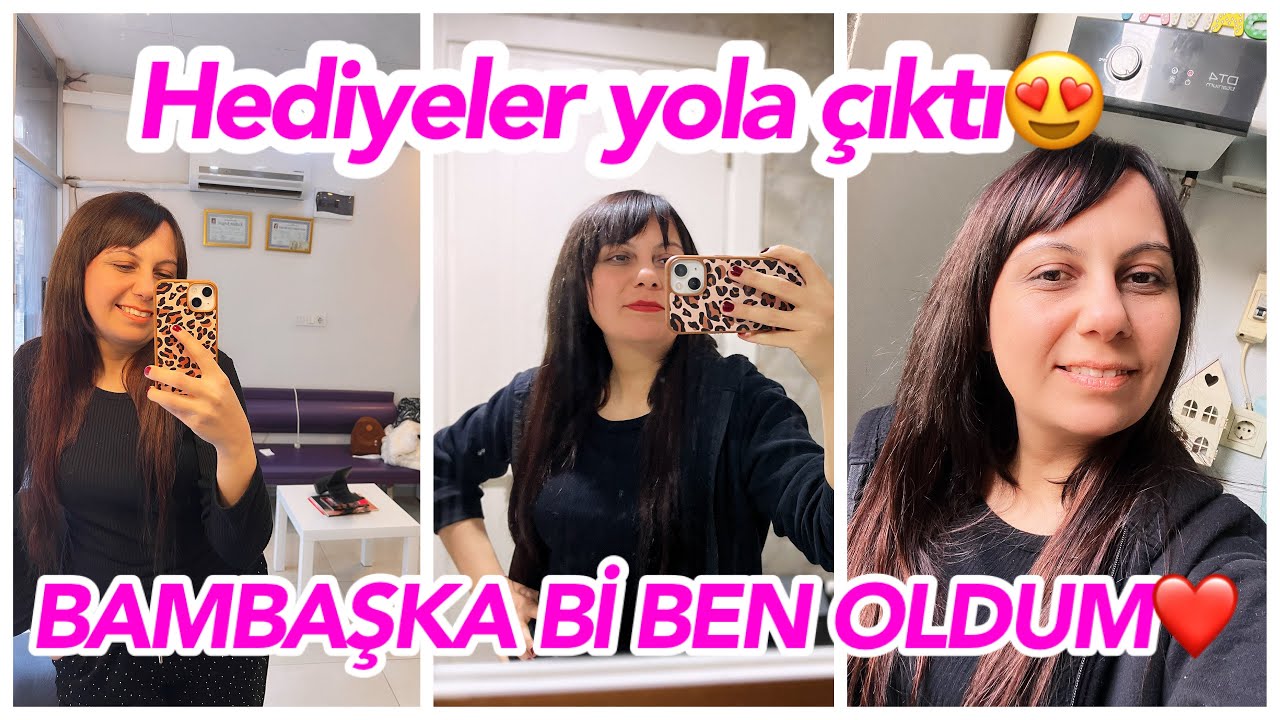 HEDİYELERİ KARGOLADIM🎁BİR ANDA RAPUNZEL OLDUM💇🏻‍♀️SİZCE UZUN SAÇ MI-KISA SAÇ MI?KAPIMIZ BOZULDU😏