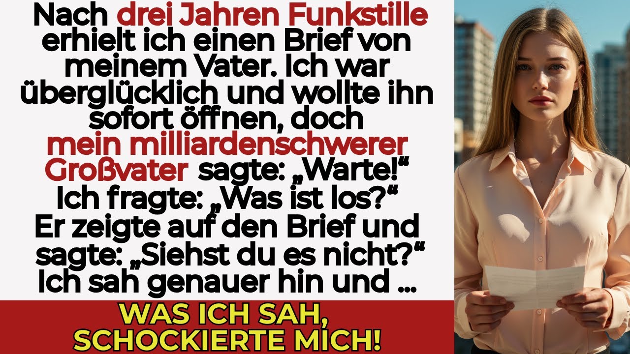 „Mein Vater schwieg 3 Jahre – bei meiner Hochzeit kam ein Brief der Familie… ich sah genauer hin“