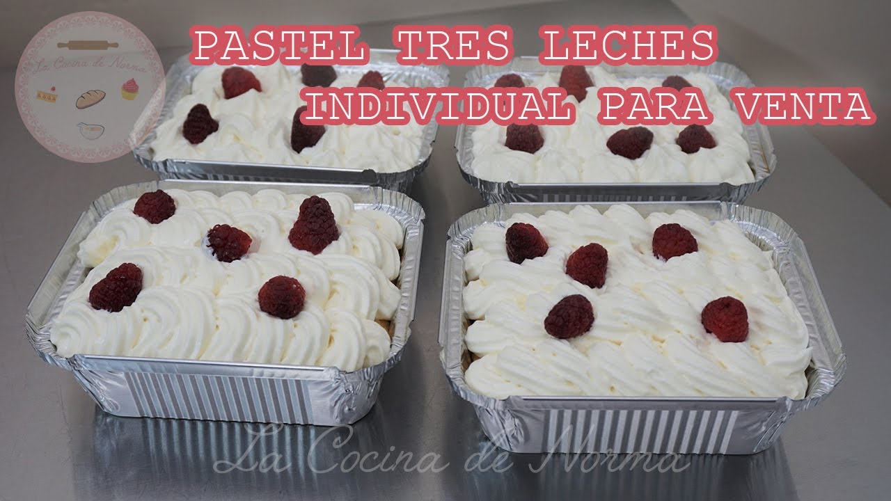 Pastel Tres Leches Individual para Venta