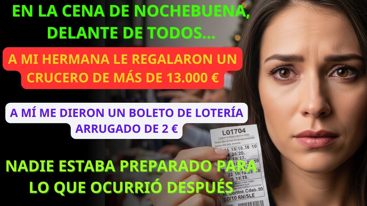 La humillaron con un billete de lotería en Navidad… y jamás imaginaron lo que ocurriría después