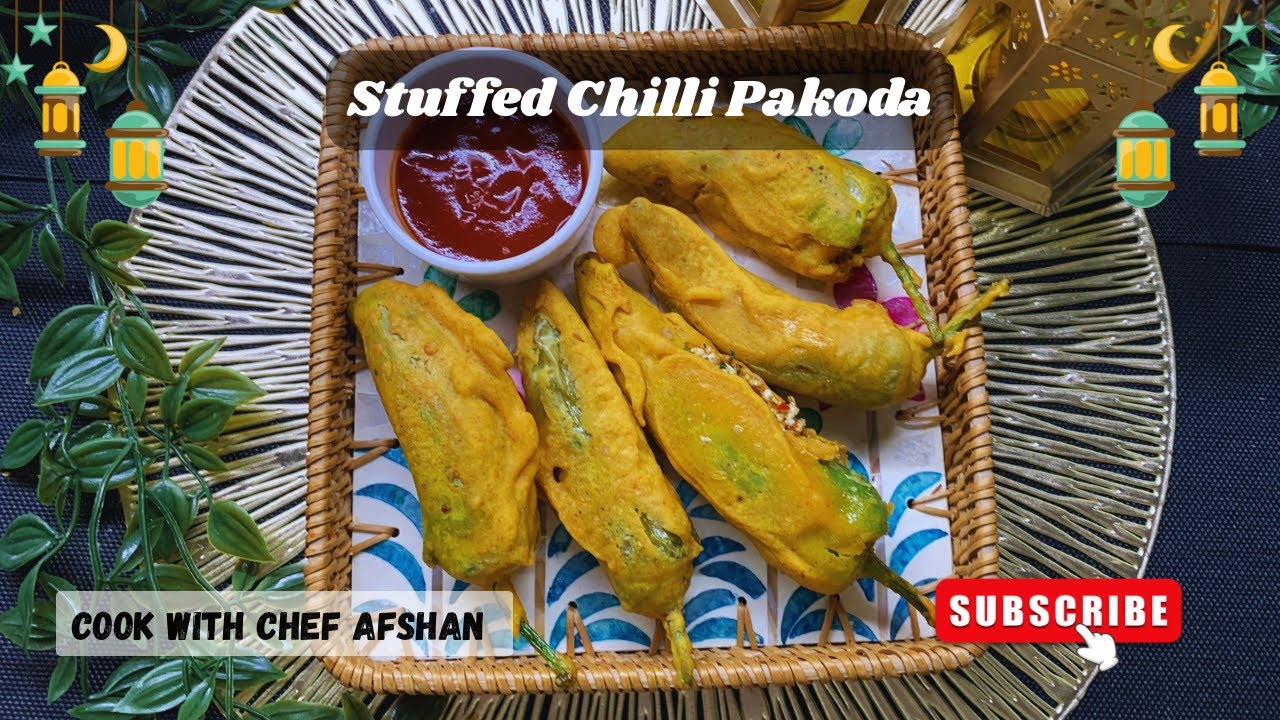 Ramadan Series Ep:- 4 Stuffed Chilli Pakoda For Iftar | Easy & Tasry Stuffed Chilli Pakoda Recipe | 