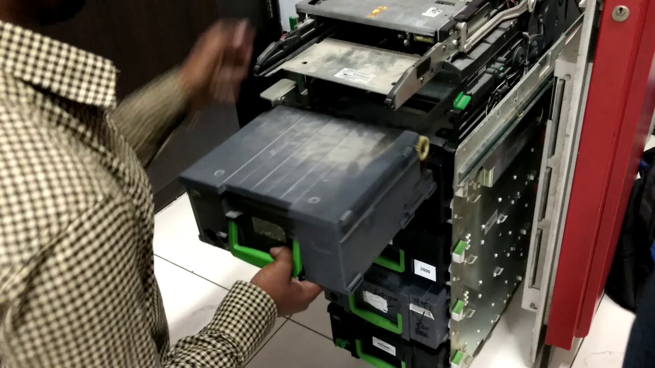 ATM money feeding