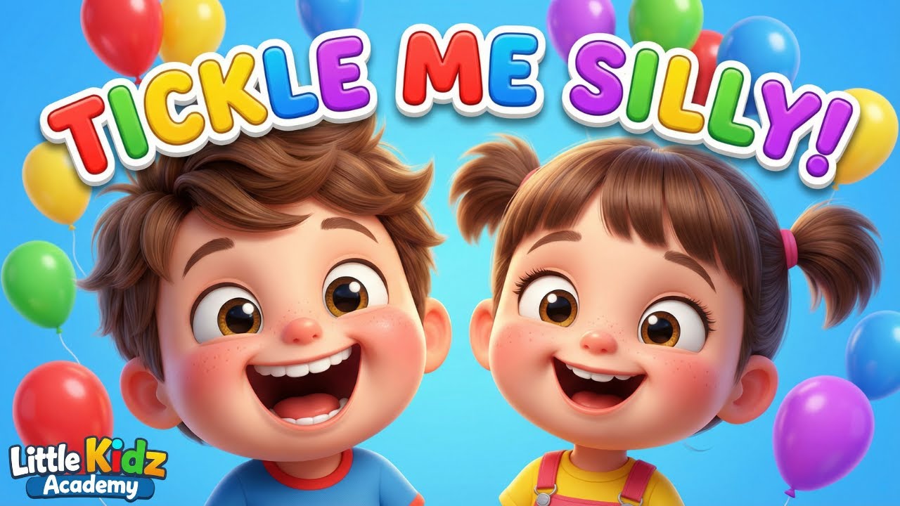 Tickle Me Silly! 🤣 Nonstop Animated Kids Songs | 15-Min Loop