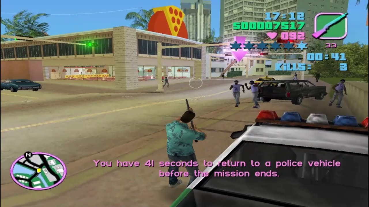 gta vice city car chasing part 18