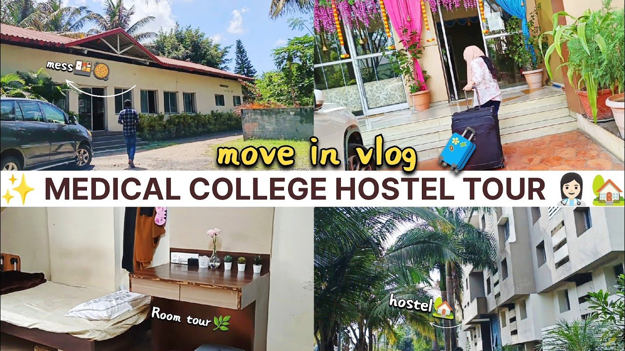Hostel Move in Vlog🧳✨ | Medical College hostel Room tour 👩🏻‍⚕️🏡| blissful study neet #medicalcollege