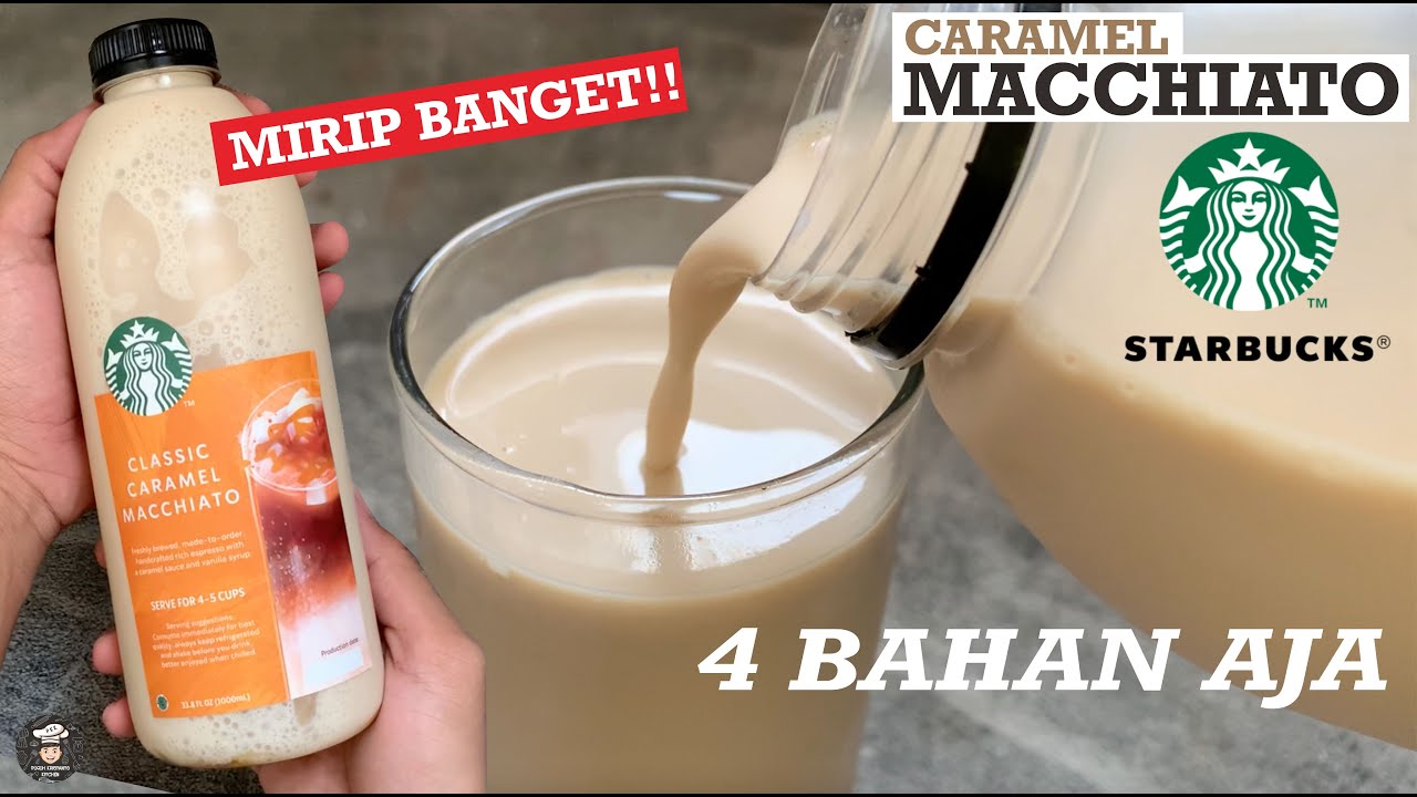 MODAL 7RIBU JUAL 100RB !!! RESEP CARAMEL MACCHIATO STARB*CKS MIRIP BANGET 4 BAHAN AJA LHOOO !!