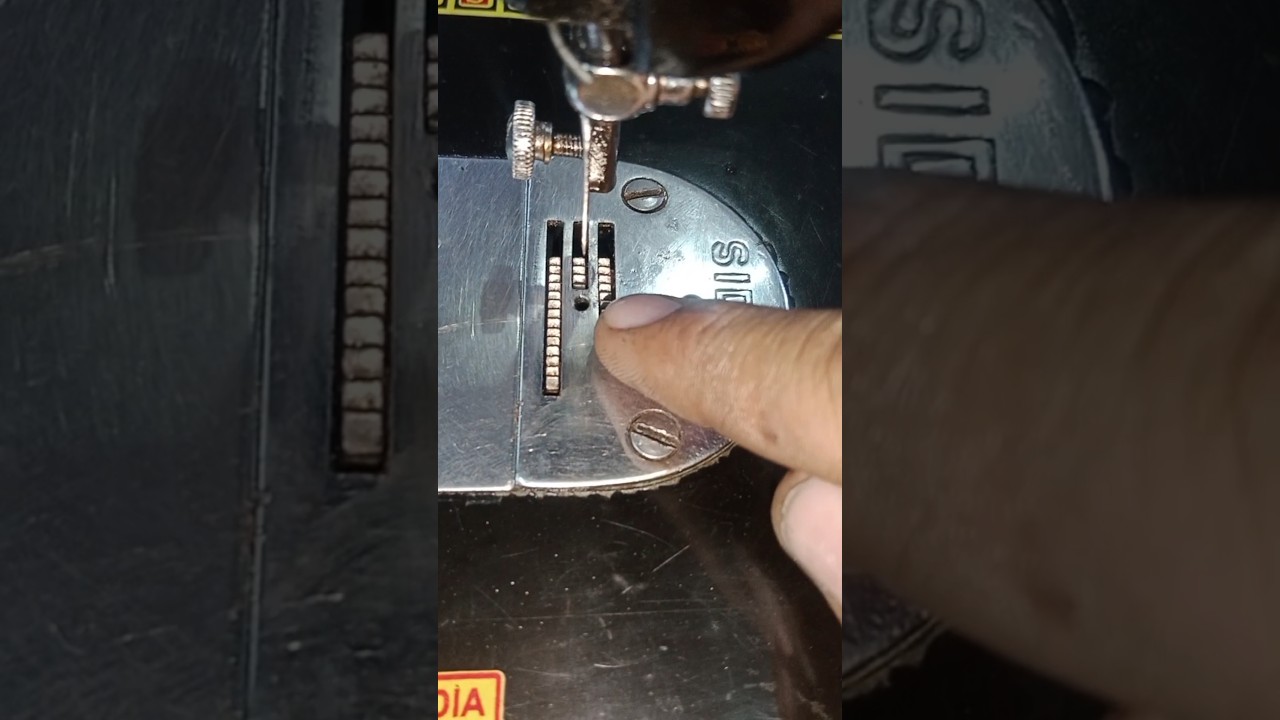 Sewing machine feed dog setting 👍#sewing #sewingmachine #repair