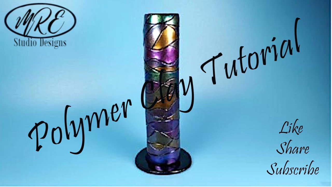 Polymer Clay Tutorial Bud Vase
