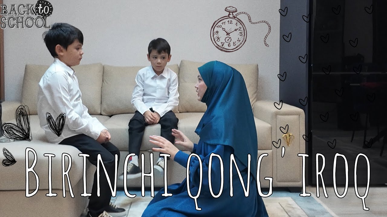 BIRINCHI QONG’IROQ - Back to school 🏫 Farzandlarimni maktabga yuvordim ura!!! VLOG AISHA ALIEVA