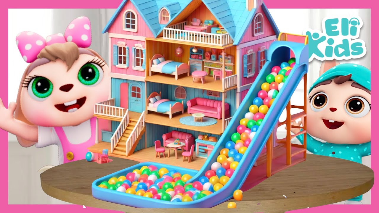 MEGA Fun Doll House | With Ball Pit & Slide +More 🏠💖 | Eli Kids