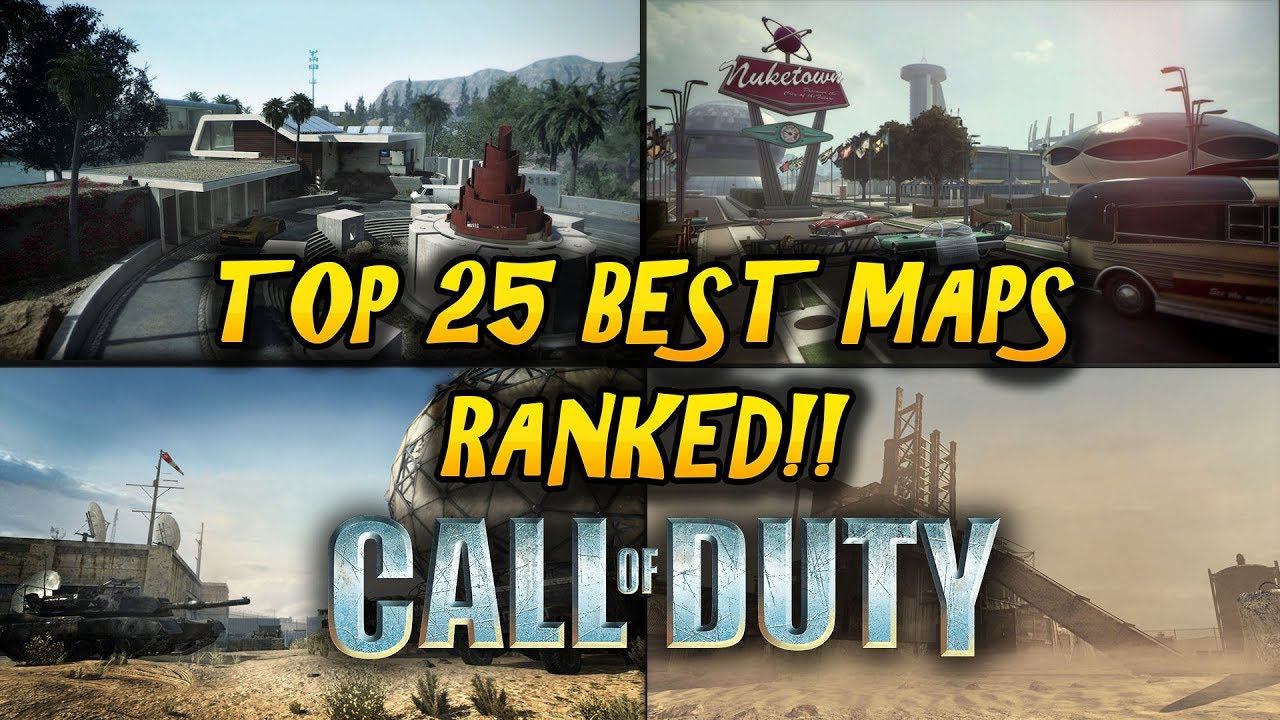 RANKING THE TOP 25 BEST CALL OF DUTY MULTIPLAYER MAPS IN COD HISTORY!! (2007-2019)