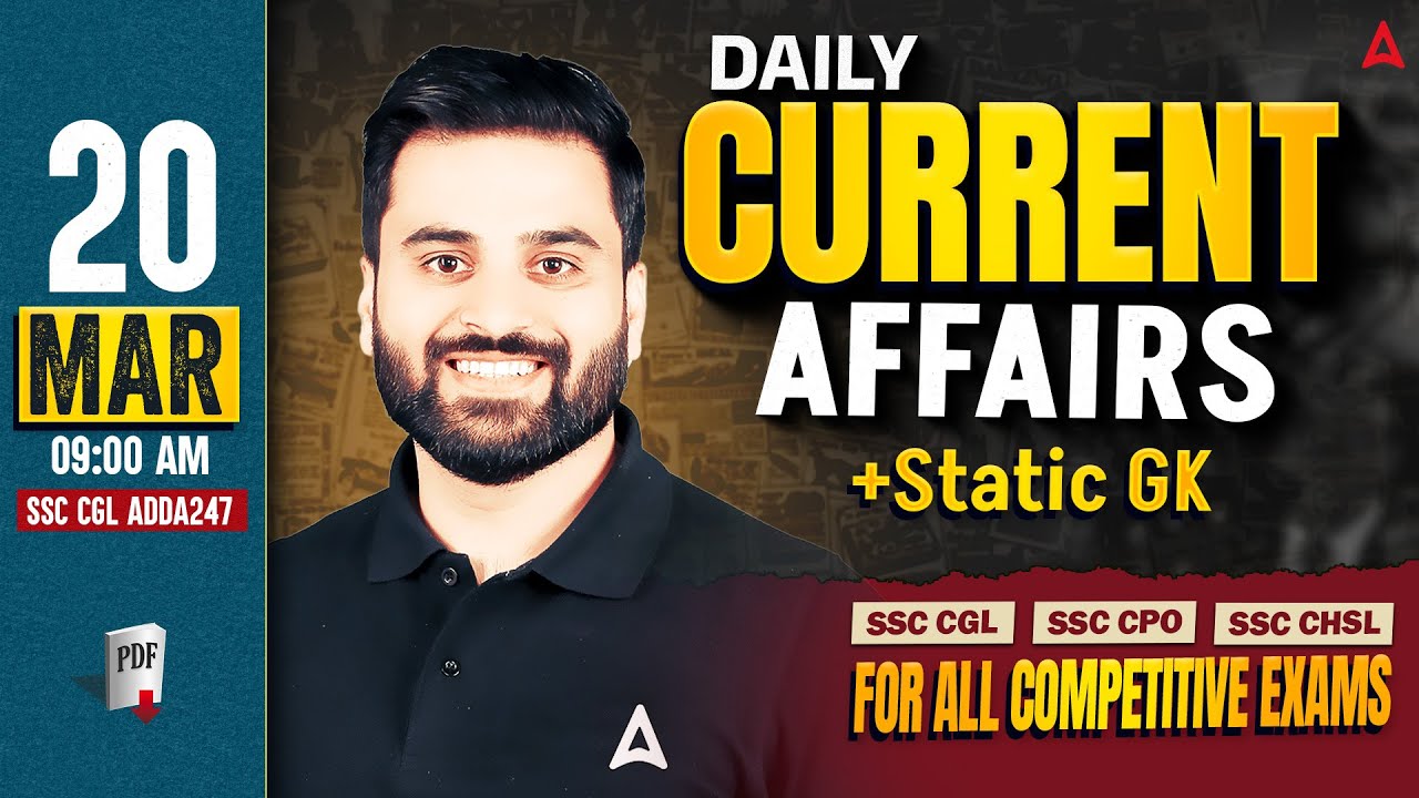 Current Affairs Today | 20 March Current Affairs 2026 | Daily Current Affairs 2026 | By Navdeep Sir