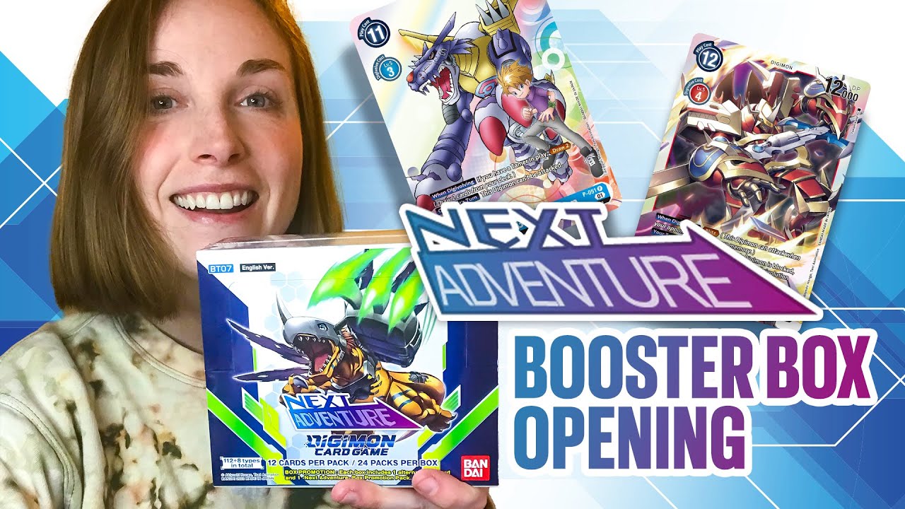 It's here. Digimon BT7 Next Adventure Booster Box Opening!
