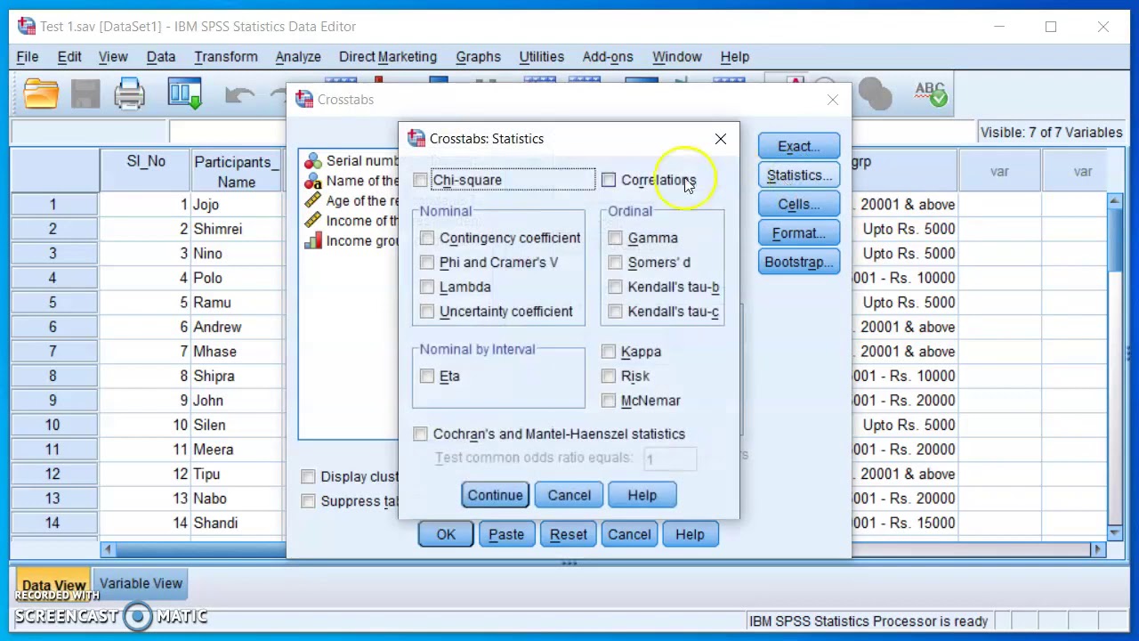Cross Tabulation (Part - 1)