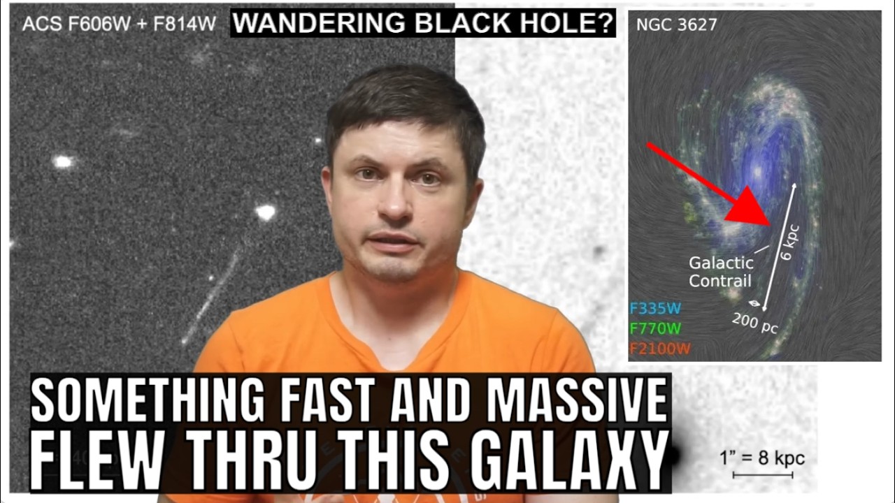 Massive Contrail From a Runaway Black Hole Found in a Nearby Galaxy