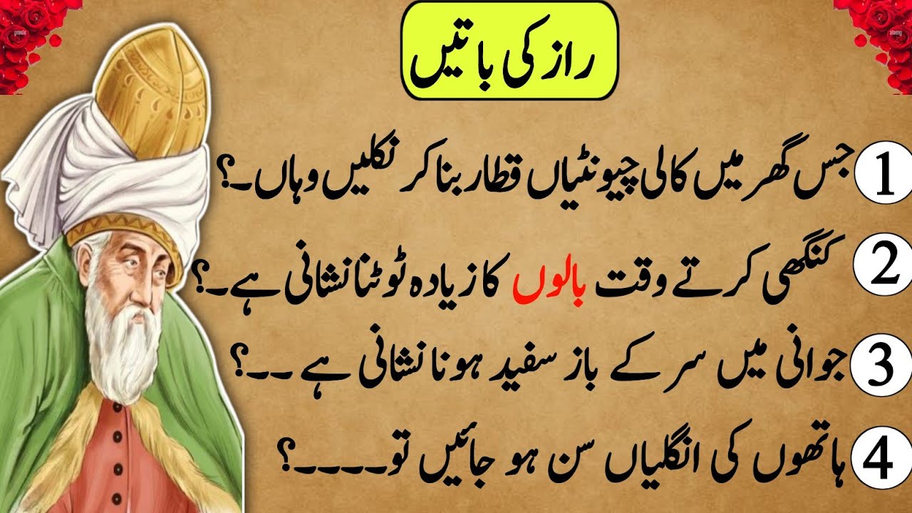 Hikmat Ki 4 Baatein Jo 99% Log Nahi Jante 😱 | 500 Saal Purani Poshida Baatein | Shani voice Urdu 