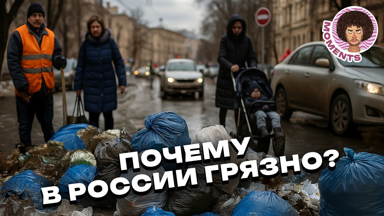 Почему в России грязно? | Москва, весна, правильное благоустройство и грязь