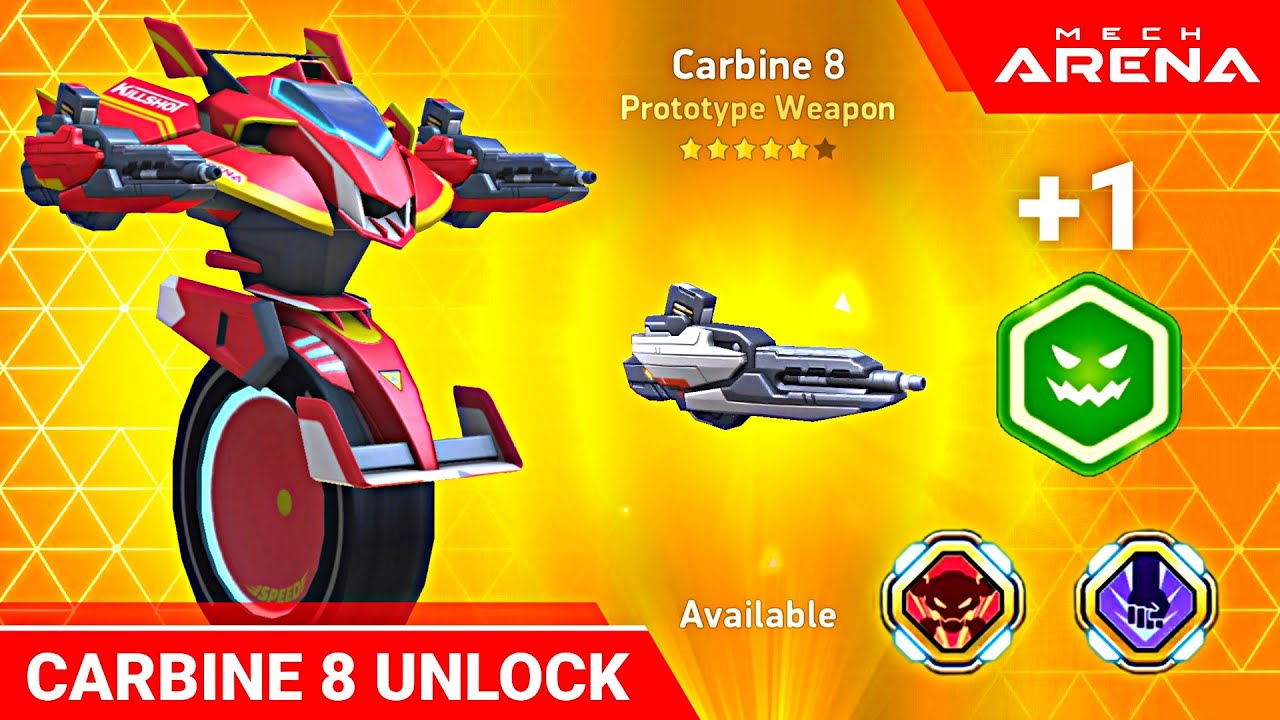 Carbine 8 Unlock + Killshot - Godlike Nemesis - Mech Arena Robot Showdown