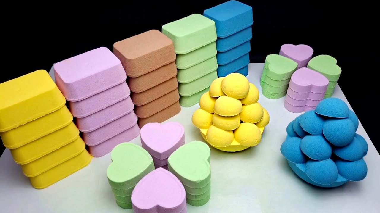 ASMR baking soda | a wall 5 colors