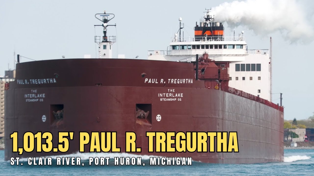BIGGEST SHIP on the Great Lakes! Paul R. Tregurtha Up Close!
