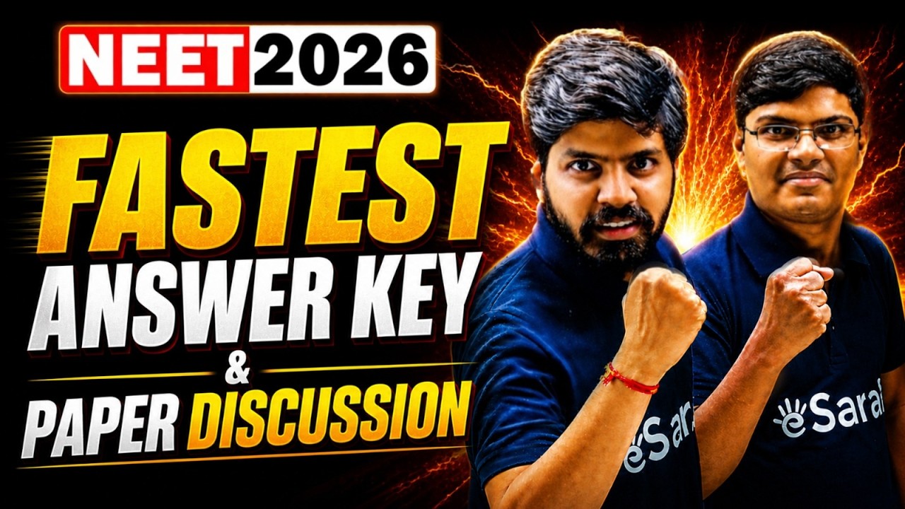 NEET 2026 : Fastest Answer Key 📝 & Complete Paper Analysis 🔍🔥 | eSaral #neet2026 #neet #esaral