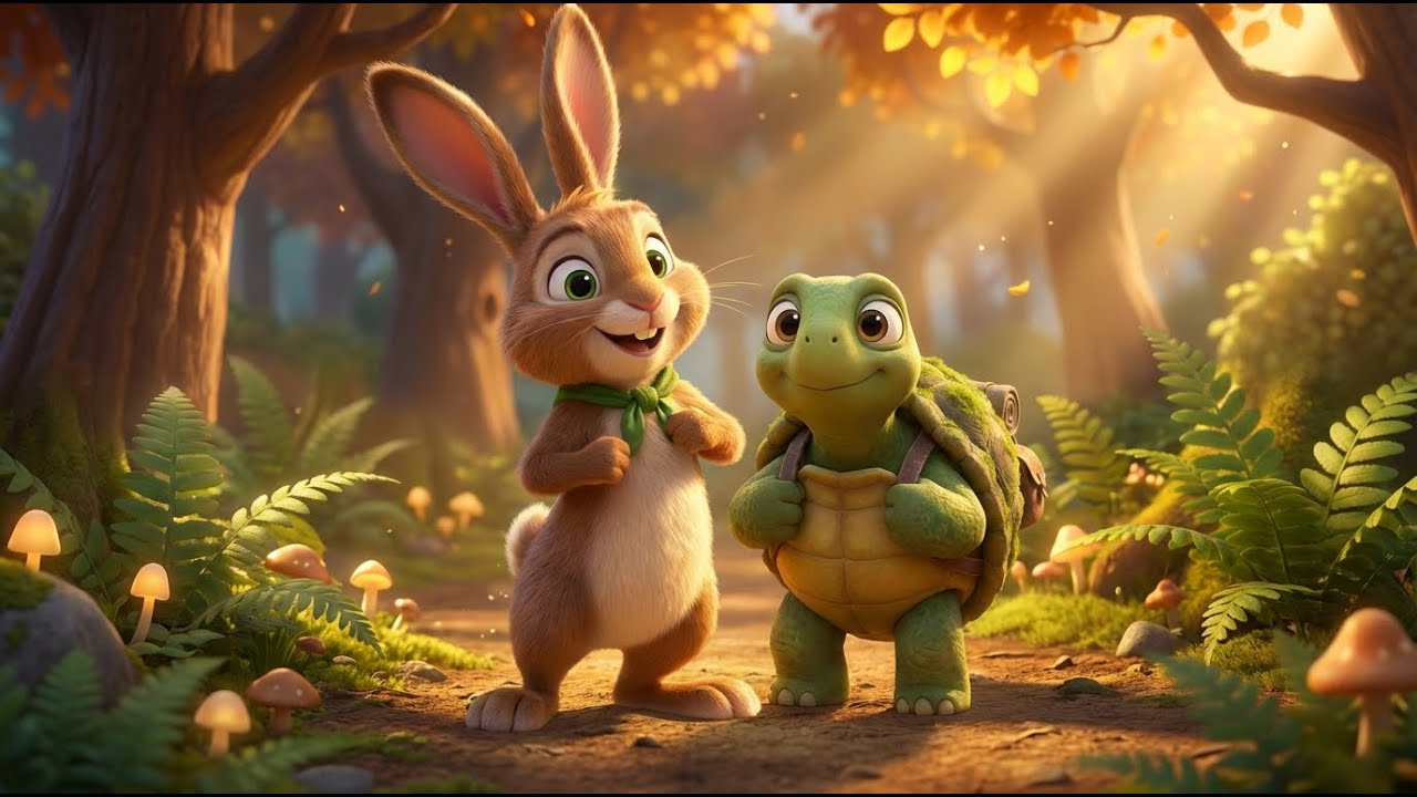 Le Lièvre et la Tortue 🐢🐇 | Conte pour enfants (version adaptée)