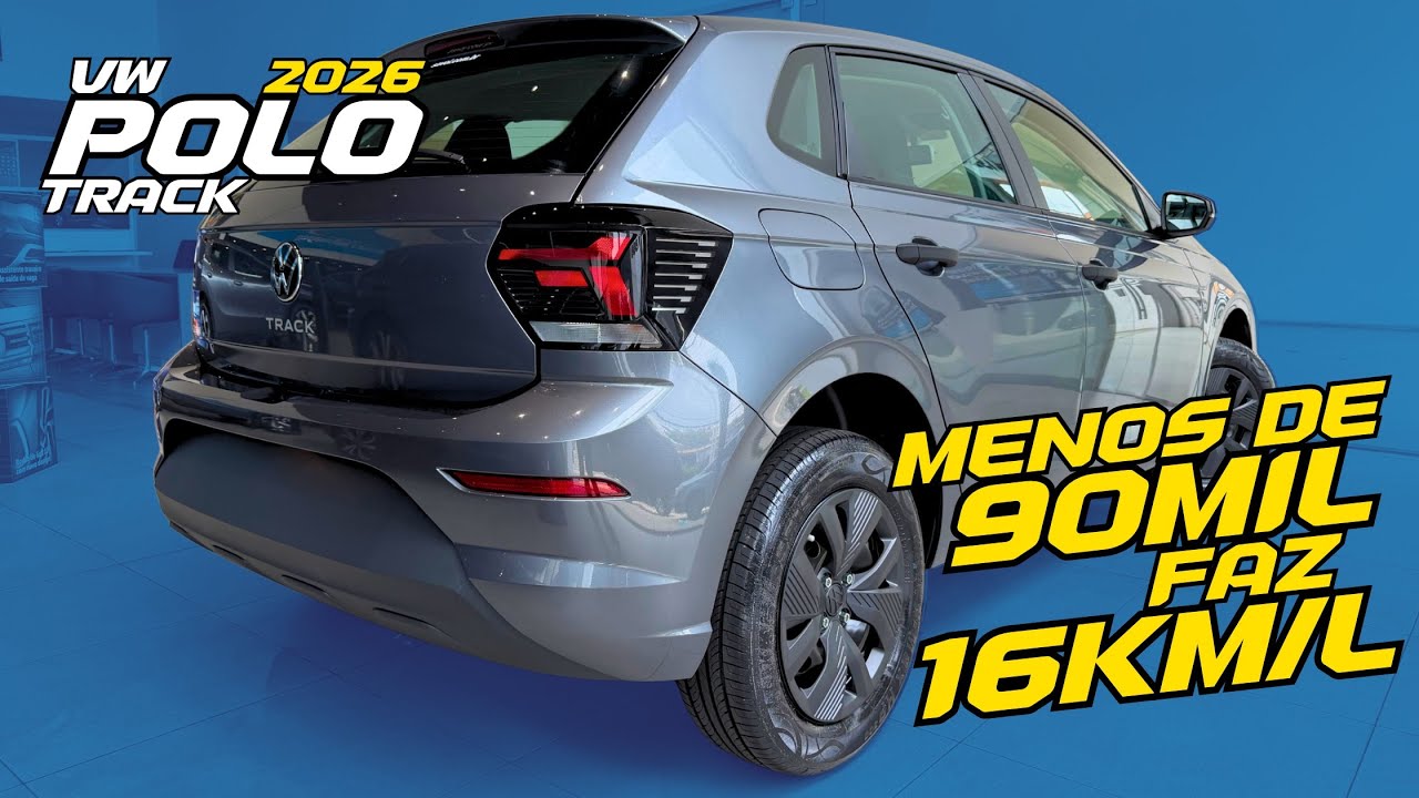 Novo Vw Polo Track 2026 - PERFEITO PARA SER O SEU PRIMEIRO CARRO?