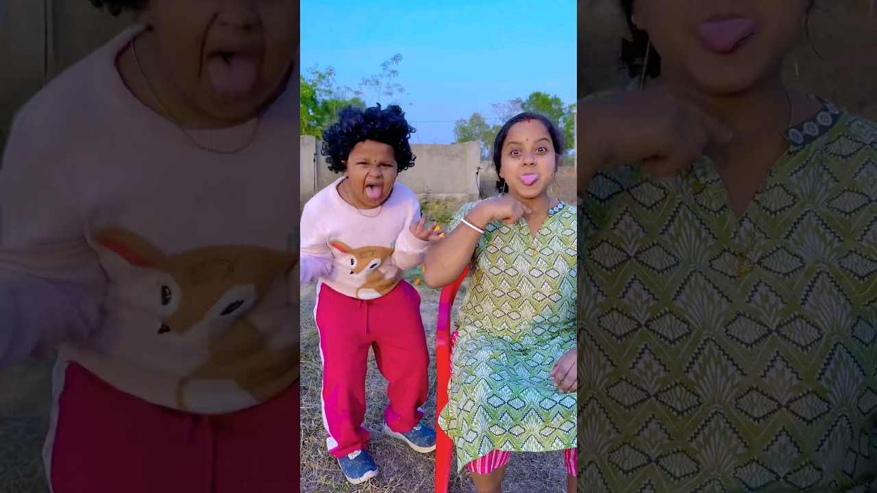 The child takes his mom’s tongue! 😜🤣👅😂 