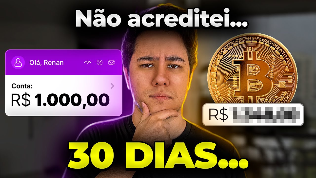 30 DIAS INVESTINDO NA CAIXINHA DO NUBANK VS COMPRANDO BITCOIN! QUAL RENDEU MAIS?