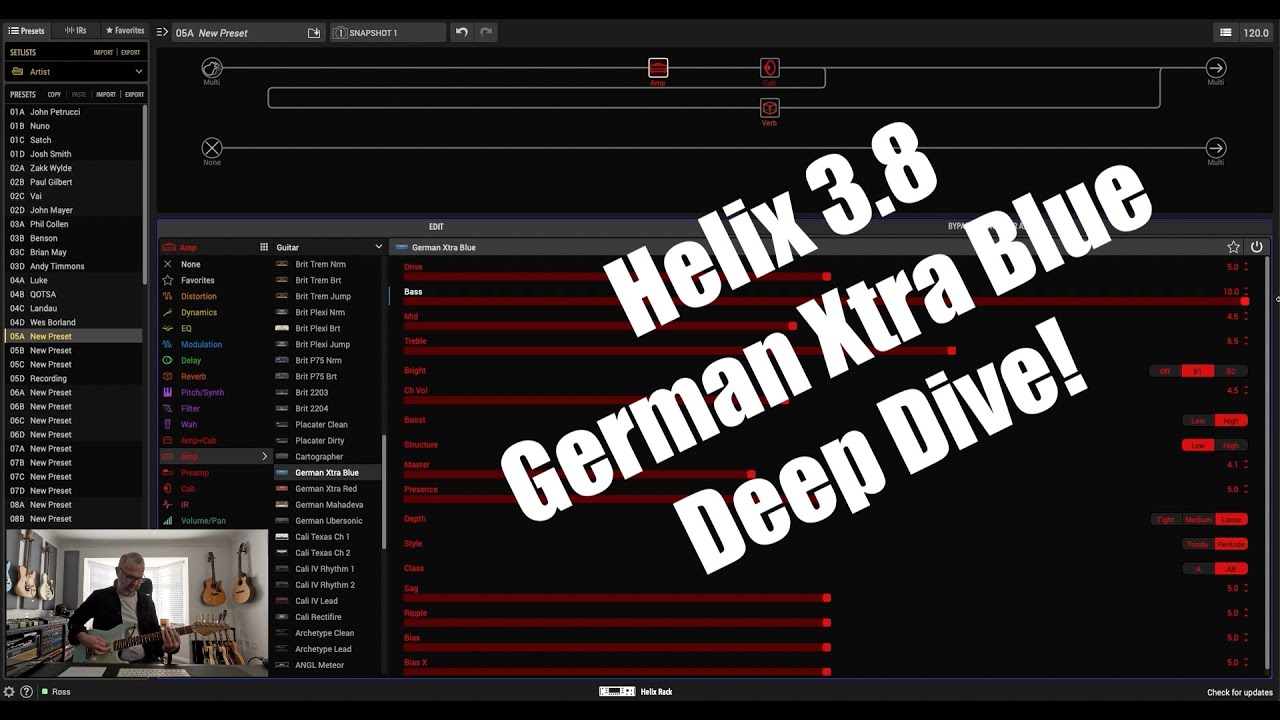 Helix 3.8 German Xtra Blue - deep dive demo