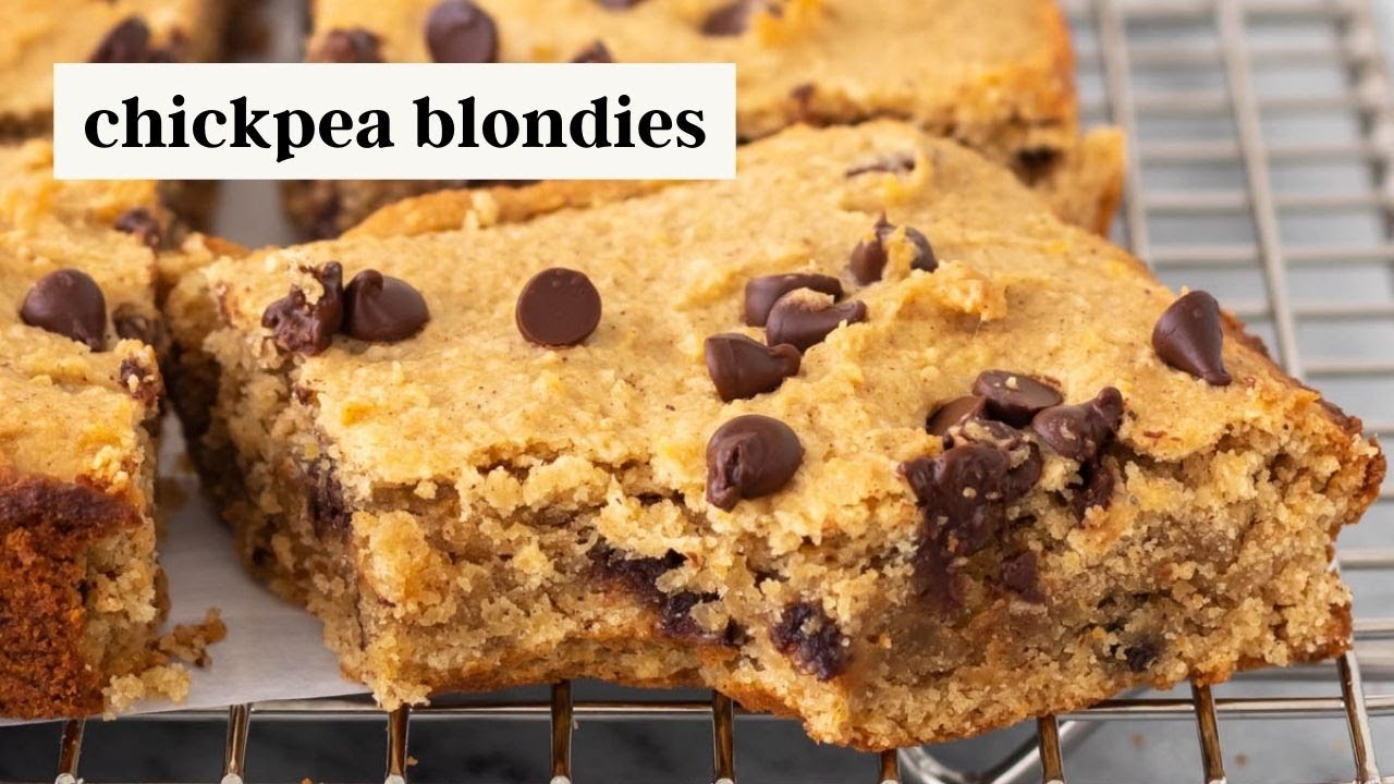 Chickpea Blondies - Vegan & Gluten-Free