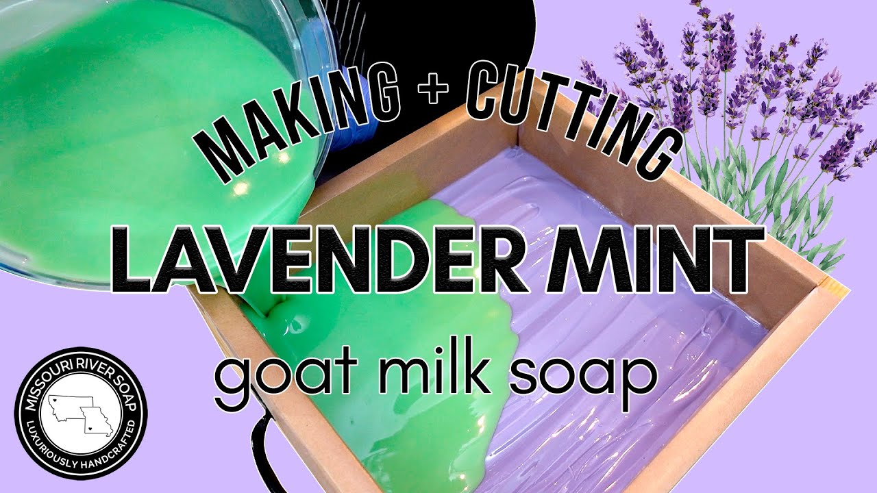 Making Lavender Mint Cold Process Soap | MO River Soap
