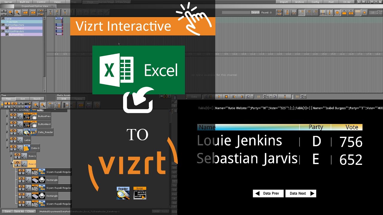 Excel to Vizrt Integration Using DataPool - Vizrt Interactive